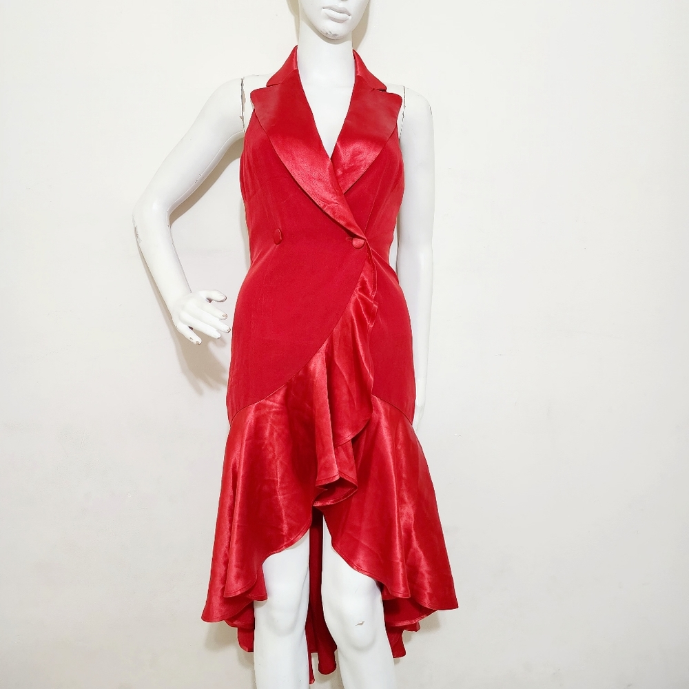 Vintage Moschino Red Blazer Dress sz 40/XS